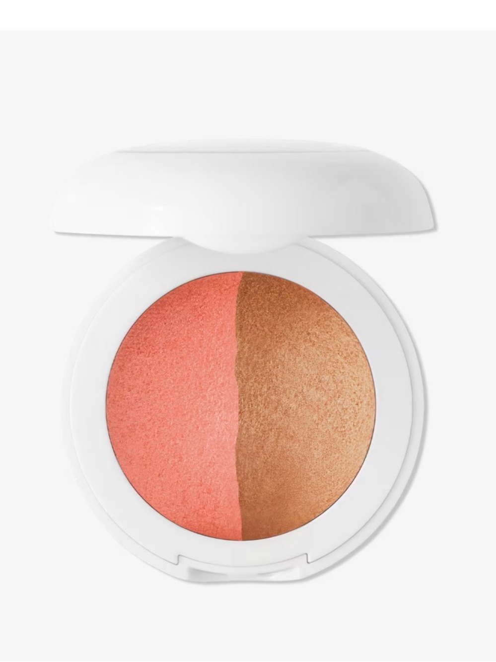Dibbs  Peach Coral & Bronze Dual-Effect Baked Blush